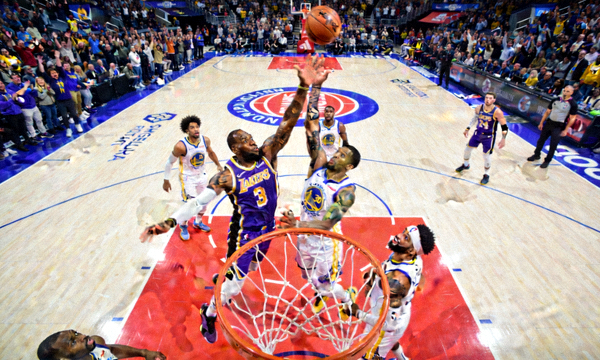 NBA湖人勇士季后赛精彩对决图片